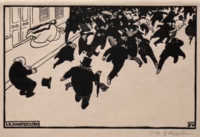 Het Protest door Félix Vallotton