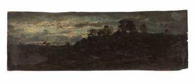 Barbizon, de avond, 2e helft van de 19e eeuw door Félix Ziem