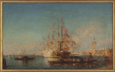 Kanonschot, tussen 1880 en 1885 door Félix Ziem