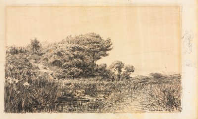 Rand van het moeras bij Couronne, 1863 door Félix Ziem