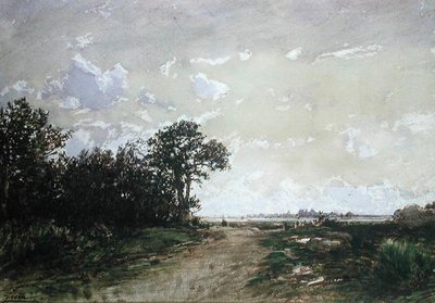 Het Bos van Fontainebleau, nabij Barbizon door Félix Ziem