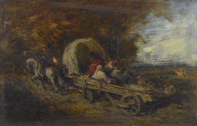 De koets, tussen 1843 en 1844 door Félix Ziem