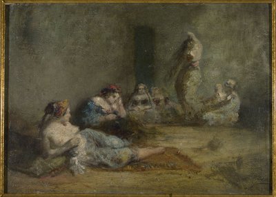 De harem, tussen 1855 en 1856 door Félix Ziem