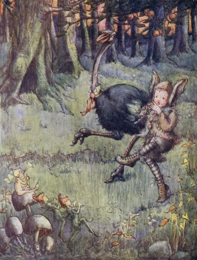 Struisvogel die Tootles zou uitlaten door Flora White