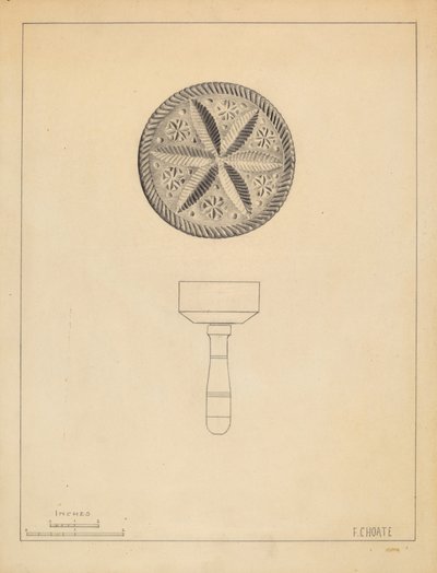 Boterstempel door Florence Choate