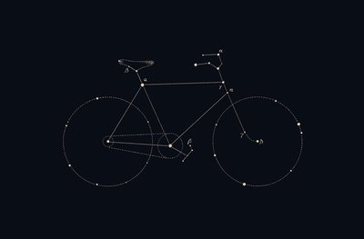 Fietsconstellatie door Florent Bodart