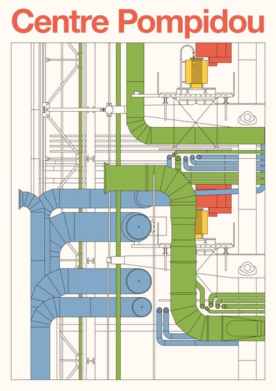 Centre Pompidou door Florent Bodart