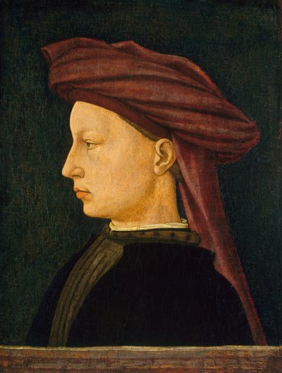 Profielportret van een jonge man door Florentine 15th Century