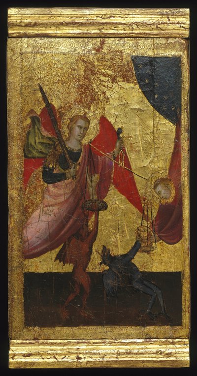 Sint Laurentius bemiddelt voor de ziel van keizer Hendrik II door Florentine Lorenzo di Niccolò