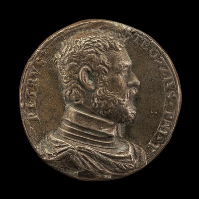Pietro Strozzi, ca. 1545 (gegoten niet-zilver) (voorkant van 6240384) door Florentine School