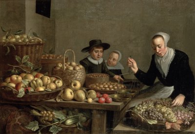 Fruitkraam door Floris Gerritsz van Schooten