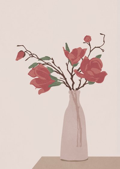 Elegante Magnolia-vazen door Flow Line