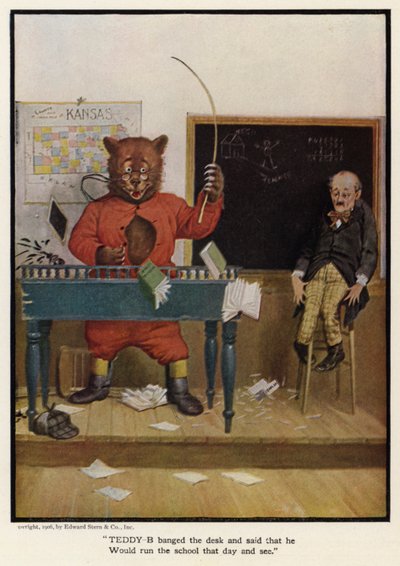 Teddy - B sloeg op het bureau en zei dat hij die dag de school zou leiden en zien door Floyd V. Campbell