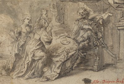 Philomela, Procne en de Thracische koning Tereus door Follower of Abraham van Diepenbeeck