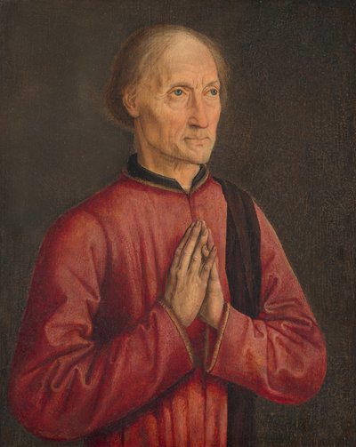 Portret van een Donor door Follower of Dirck Bouts