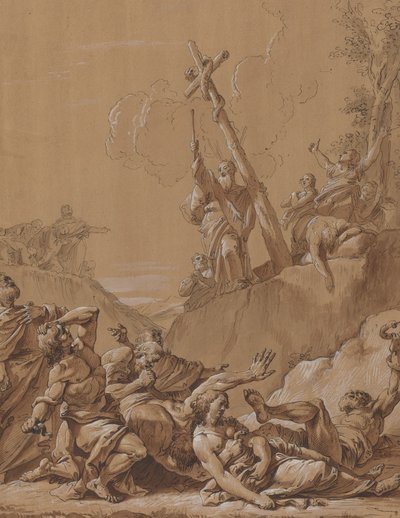 Mozes en de koperen slang door Follower of Francesco Fontebasso