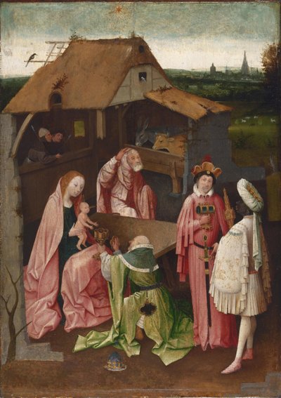 Aanbidding der wijzen door Follower of Hieronymus Bosch