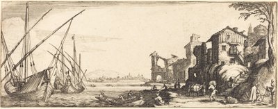 De Kleine Haven door Follower of Jacques Callot