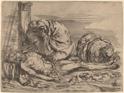 De Klaagzang door Follower of Jusepe de Ribera