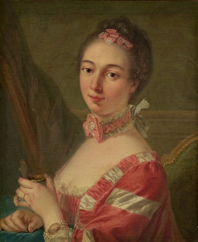 Portret van een Dame door Follower of Louis Michel Van Loo