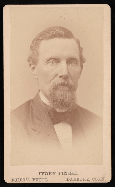 Portret van B.B. Kellogg, voor 1876 door Folsom Photo