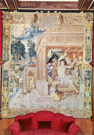 Atalanta en Meleager, uit het verhaal van Diana door Fontainebleau School