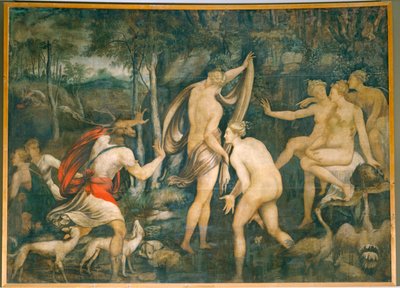 Diane et Acteon - Diana en Actaeon ... door Fontainebleau School