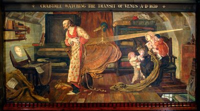 Crabtree kijkt naar de overgang van Venus AD 1639 door Ford Madox Brown