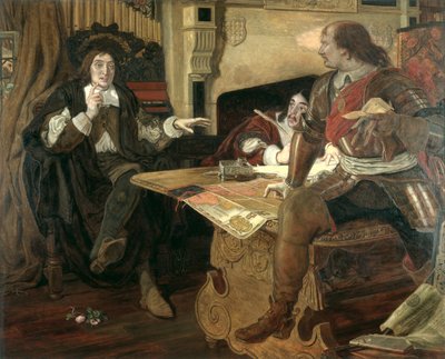 Cromwell, Beschermer van de Vaudois door Ford Madox Brown