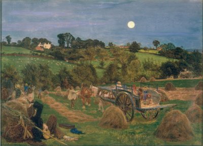 Het hooiveld door Ford Madox Brown