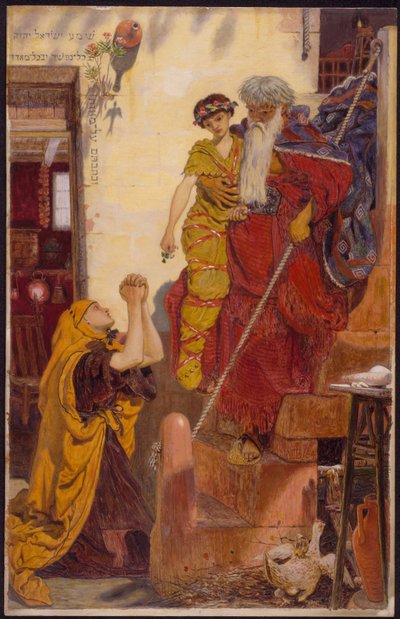 Elia en de Zoon van de Weduwe door Ford Madox Brown