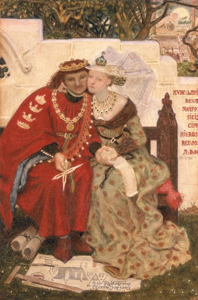 Koning Renes Huwelijksreis door Ford Madox Brown
