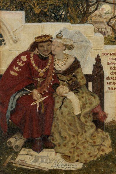 De huwelijksreis van koning René door Ford Madox Brown