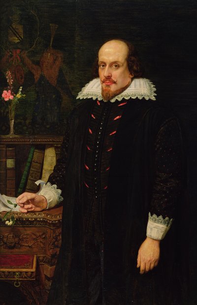 Portret van William Shakespeare (1564-1616) 1849 door Ford Madox Brown