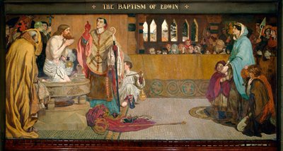De doop van Edwin door Ford Madox Brown