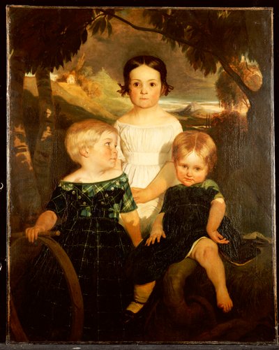 De Bromley kinderen, 1843 door Ford Madox Brown