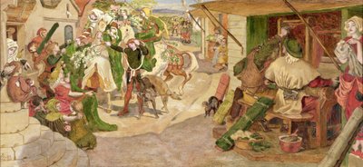 De Vestiging van de Vlaamse Wevers in Manchester in 1363 door Ford Madox Brown