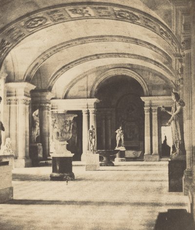 Salon van de Kariatiden, Louvre, ca. 1851 door Fortuné Joseph Petiot Groffier