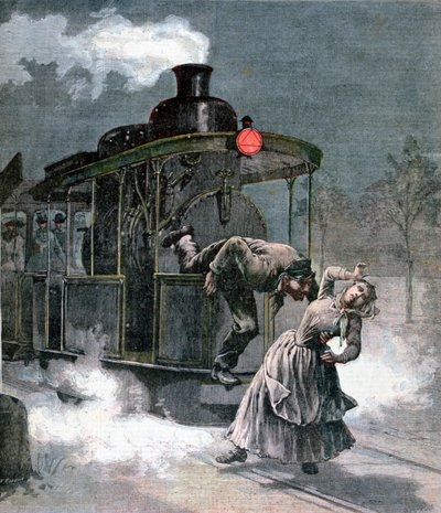 Ongeluk op de Marly-le-Roi spoorlijn, Frankrijk, 1891 door Fortuné Méaulle