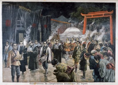 Begrafenis van de Keizerin-Weduwe van Japan, 1897 door Fortuné Méaulle
