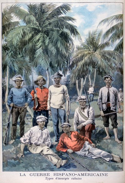 Opstandige Cubanen tijdens de Spaans-Amerikaanse Oorlog, 1898 door Fortuné Méaulle