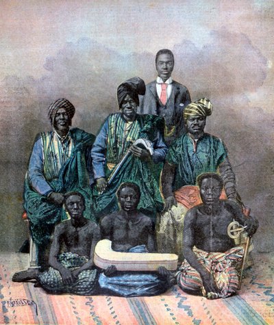 Koning Behanzin van Dahomey, 1893 door Fortuné Méaulle