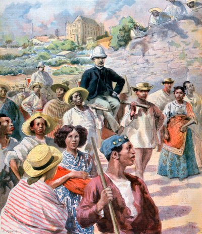 M le Myre de Vilers in Madagaskar, 1894 door Fortuné Méaulle