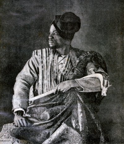 De belangrijkste Dahomey-gezant voor koning Behanzin in Parijs, 1893 door Fortuné Méaulle