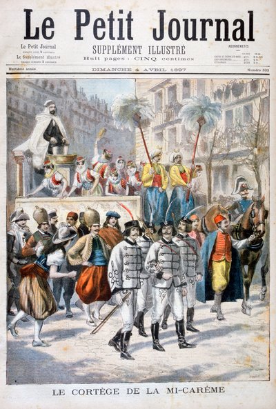 De processie van het midvastenfestival, 1897 door Fortuné Méaulle