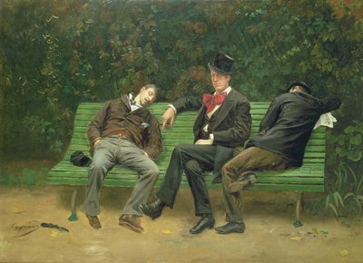 De ochtend na, 1884 door Fortune Joseph Seraphin Layraud