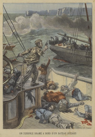 Een vreselijke misdaad aan boord van een Zweedse boot door Fortune Louis Meaulle