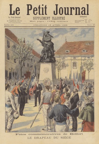 Herdenking van de 25e verjaardag van het Beleg van Belfort door Fortune Louis Meaulle
