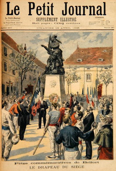 Herdenking van de Belegering van Belfort, illustratie uit Le Petit Journal, 19 april 1896 door Fortune Louis Meaulle