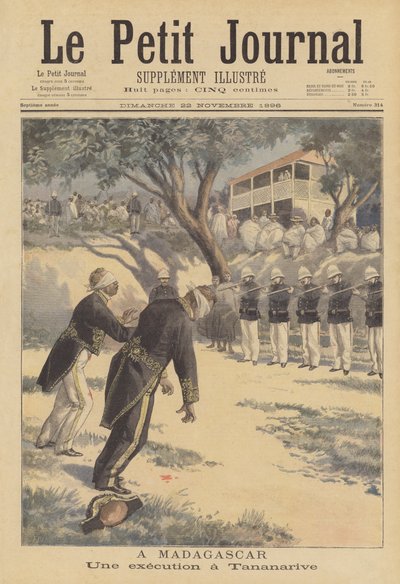 Executie door vuurpeloton in Antananarivo, Madagaskar door Fortune Louis Meaulle
